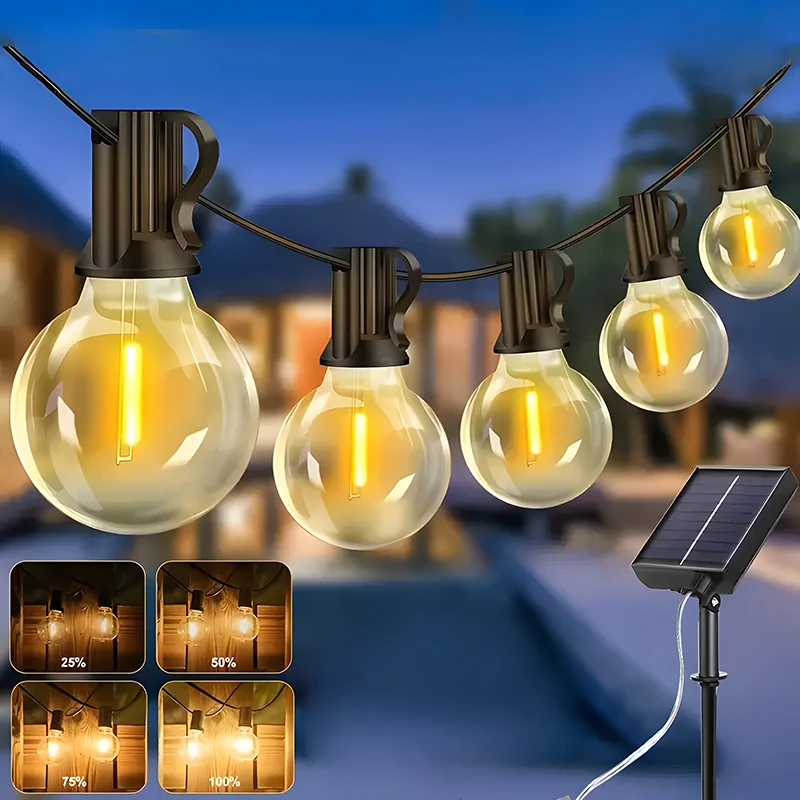 String Light Bistro - G40 Led Güneş Enerjili Küre Led
