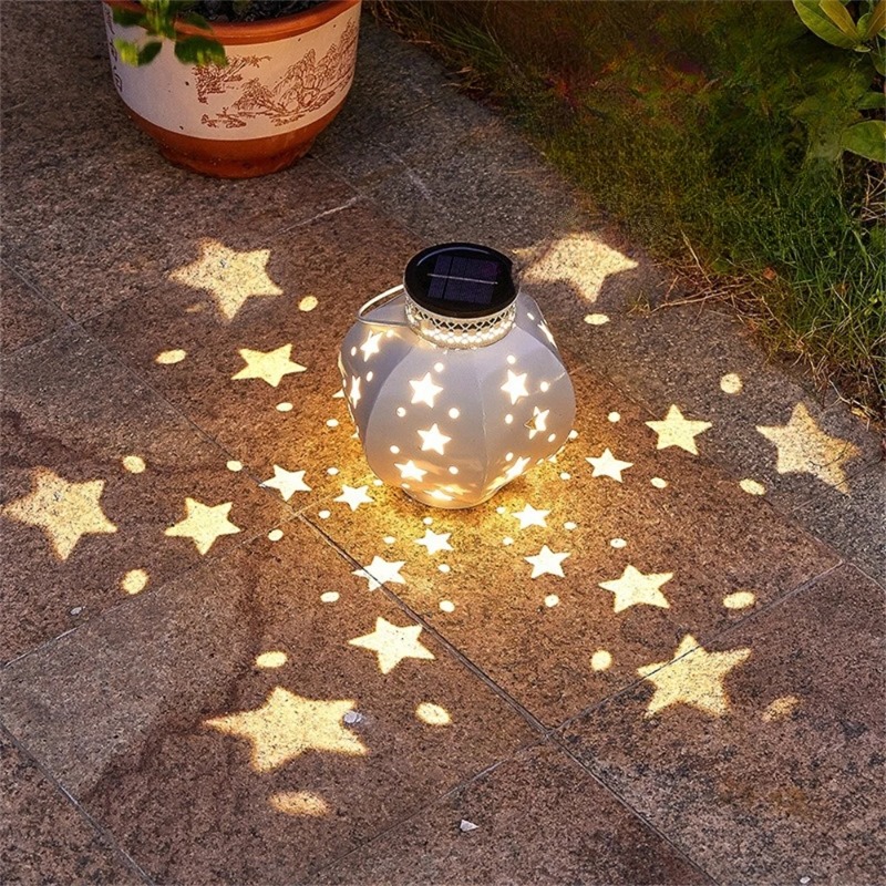 Outdoor Lighting In Ground - Bahçe Yıldız Projektör Lambası Asılı Güneş