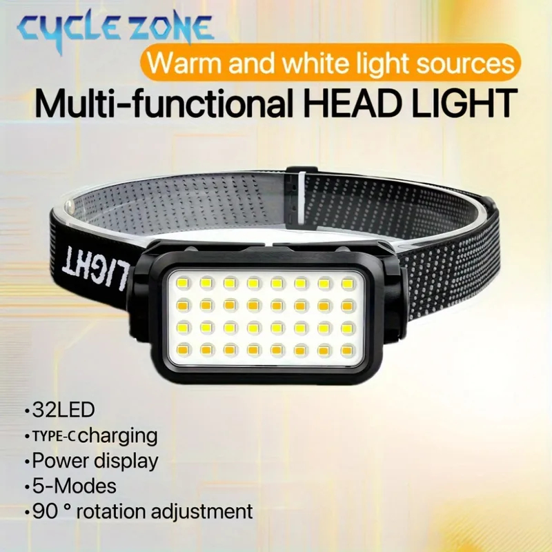 Outdoor Lighting At Lowe'S - 32 LED'li Şarj Edilebilir Kafa Lambası,