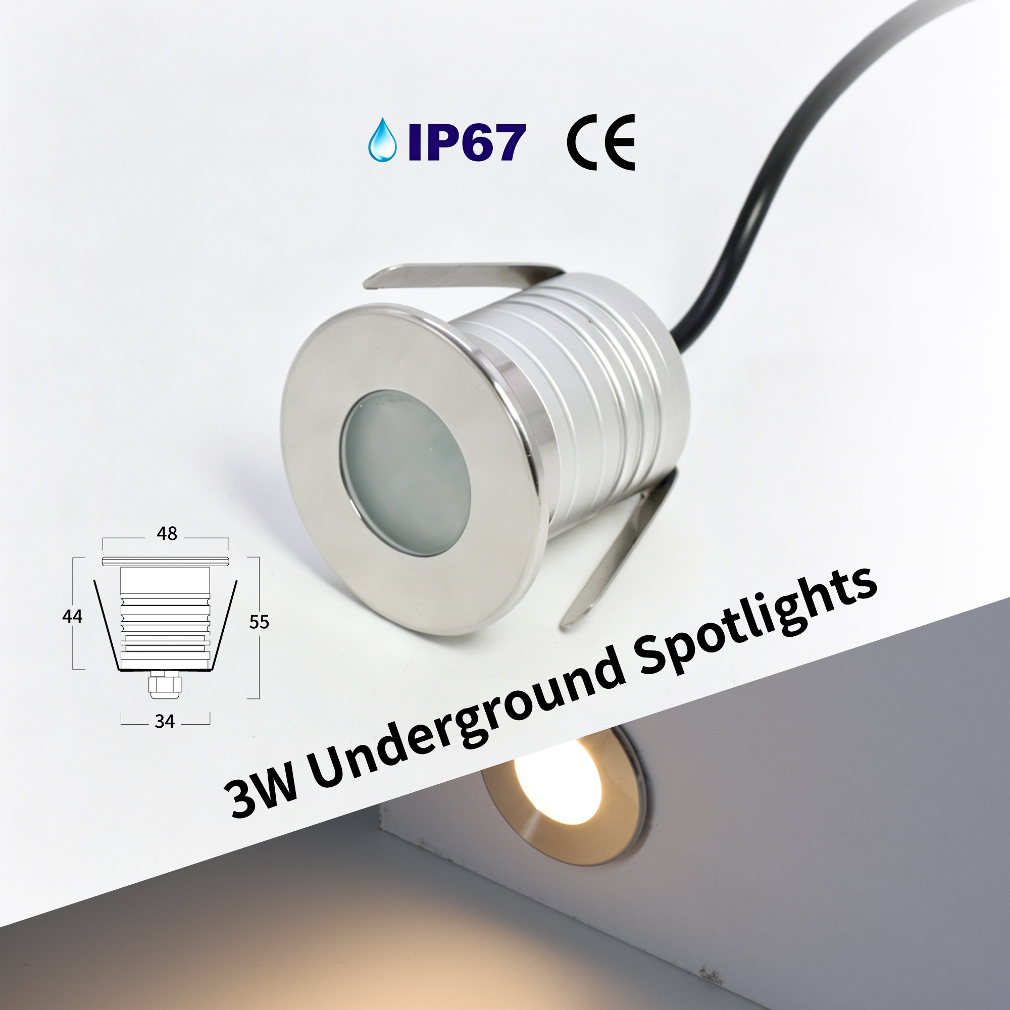 Pond Light Submersible - 3W LED havuz ışığı sualtı lambası