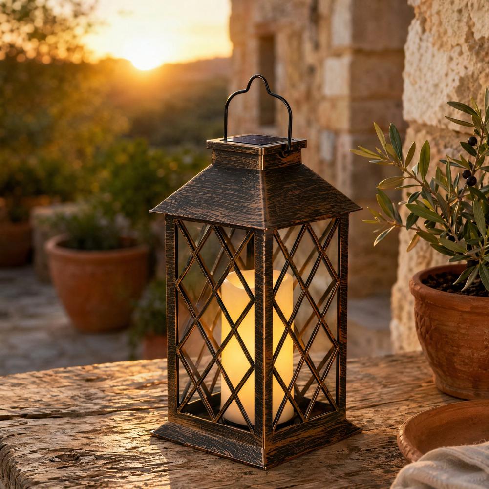 Solar Lantern Hanging - Retro Güneş Enerjili Fener, Dış Mekan