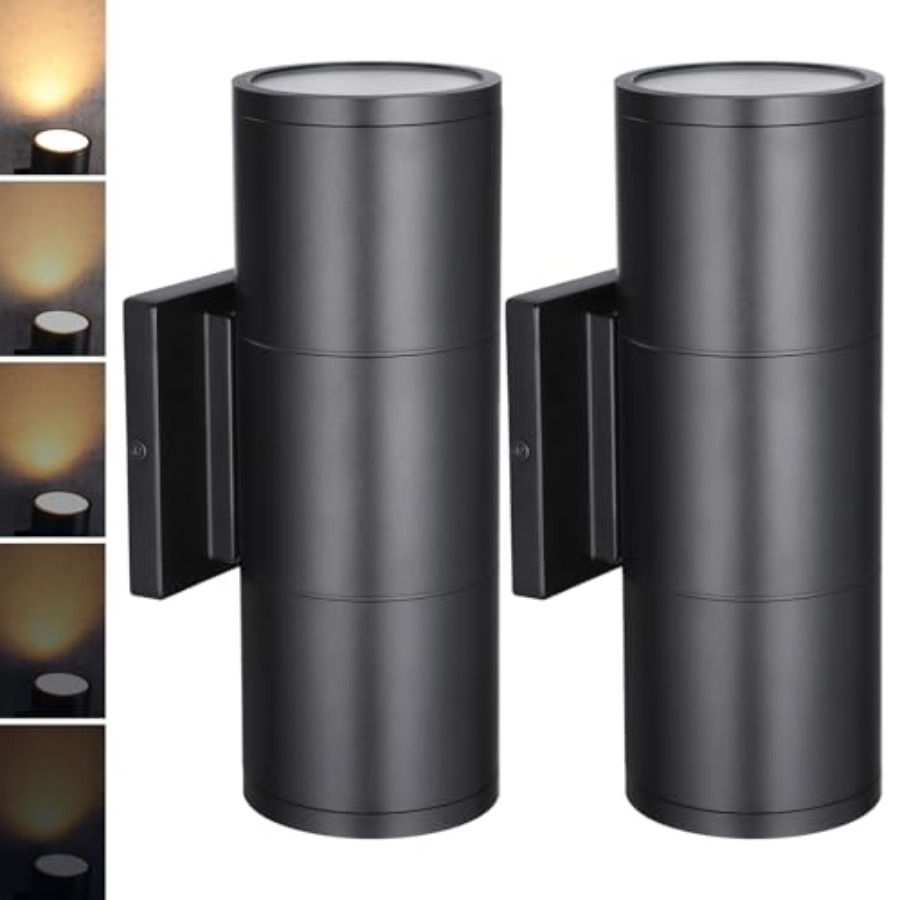 Outdoor Lighting Sconce - 3000K LED Silindir Yukarı Aşağı Duvar