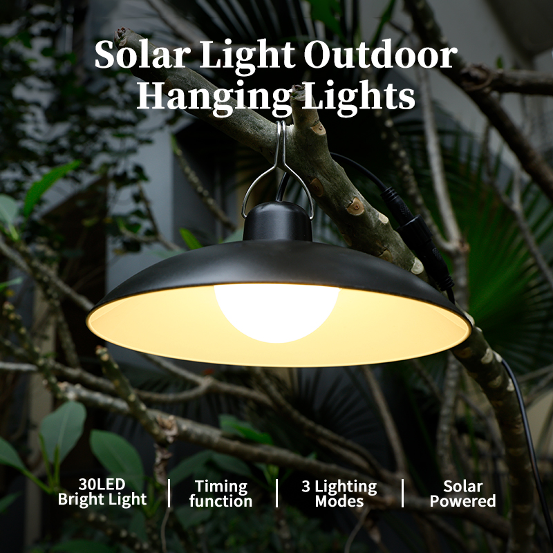 Outdoor Lighting Chandelier - Tek/Çift Başlıklı Güneş Enerjili Sarkıt Lamba