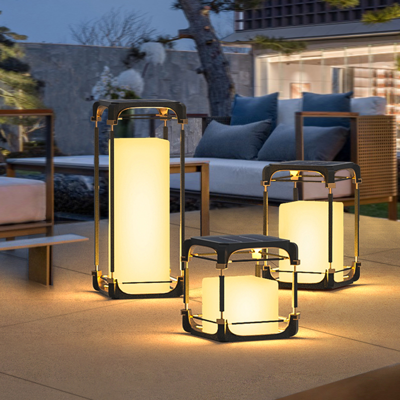 Outdoor Lighting Art - Işıklı Zemin Lambası Avlu Güneş Enerjili