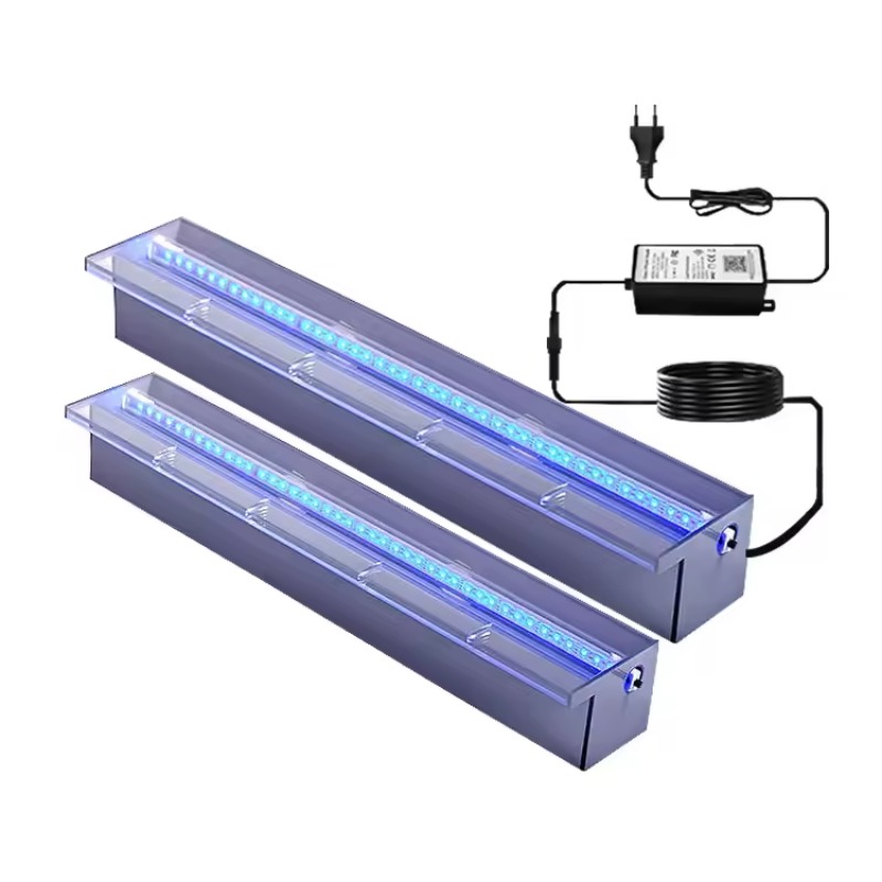 Landscape Spike Light - Akrilik Şeffaf Şelale Duvar Çeşmesi LED