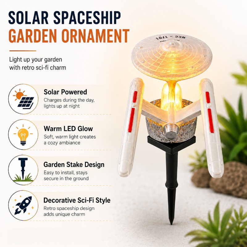 Star Trek USS Enterprise Solar - Landscape Spike Light incelemesi ve fiyatı