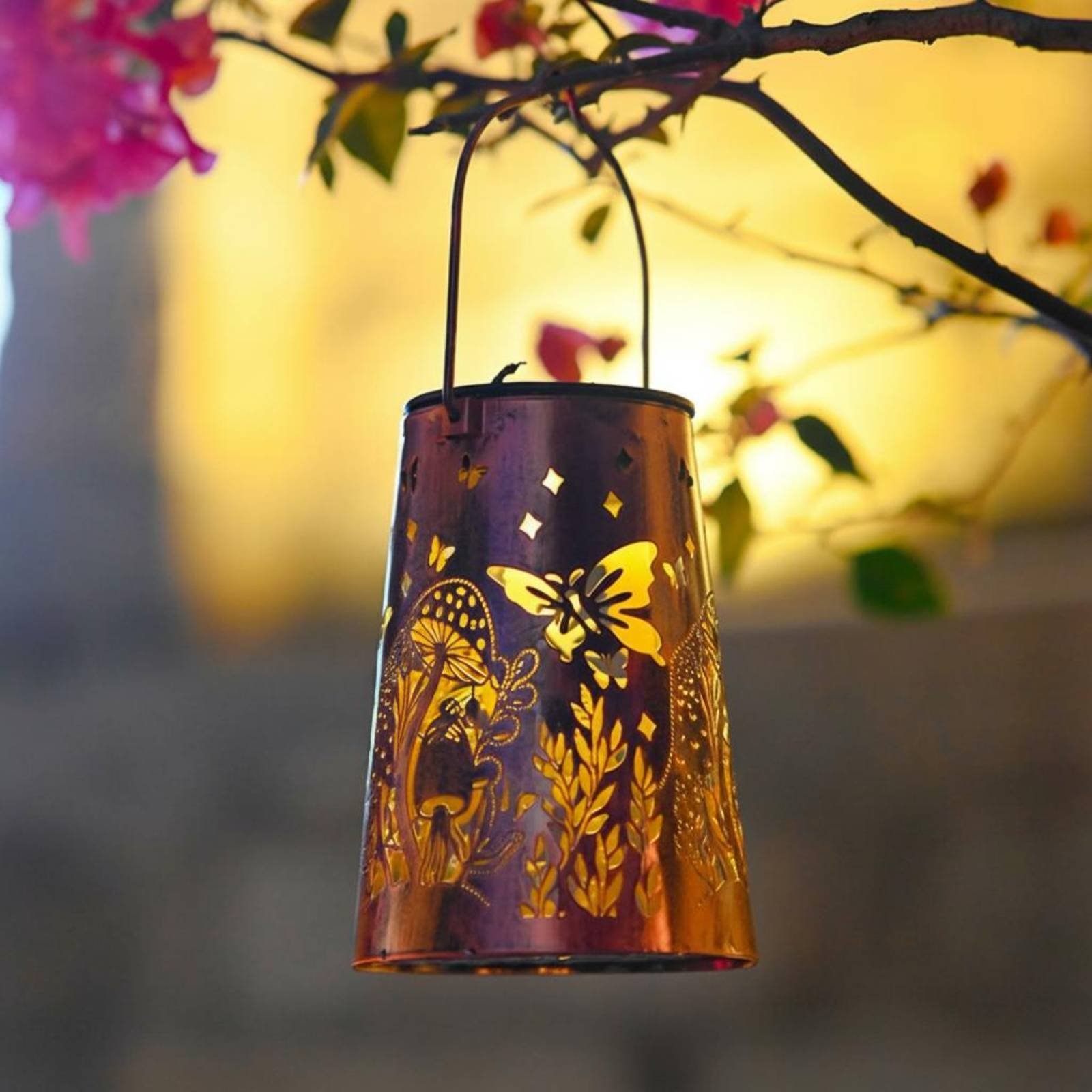 Çiçek Bahçesi Fener Desenli Ba - Solar Lantern Hanging incelemesi ve fiyatı