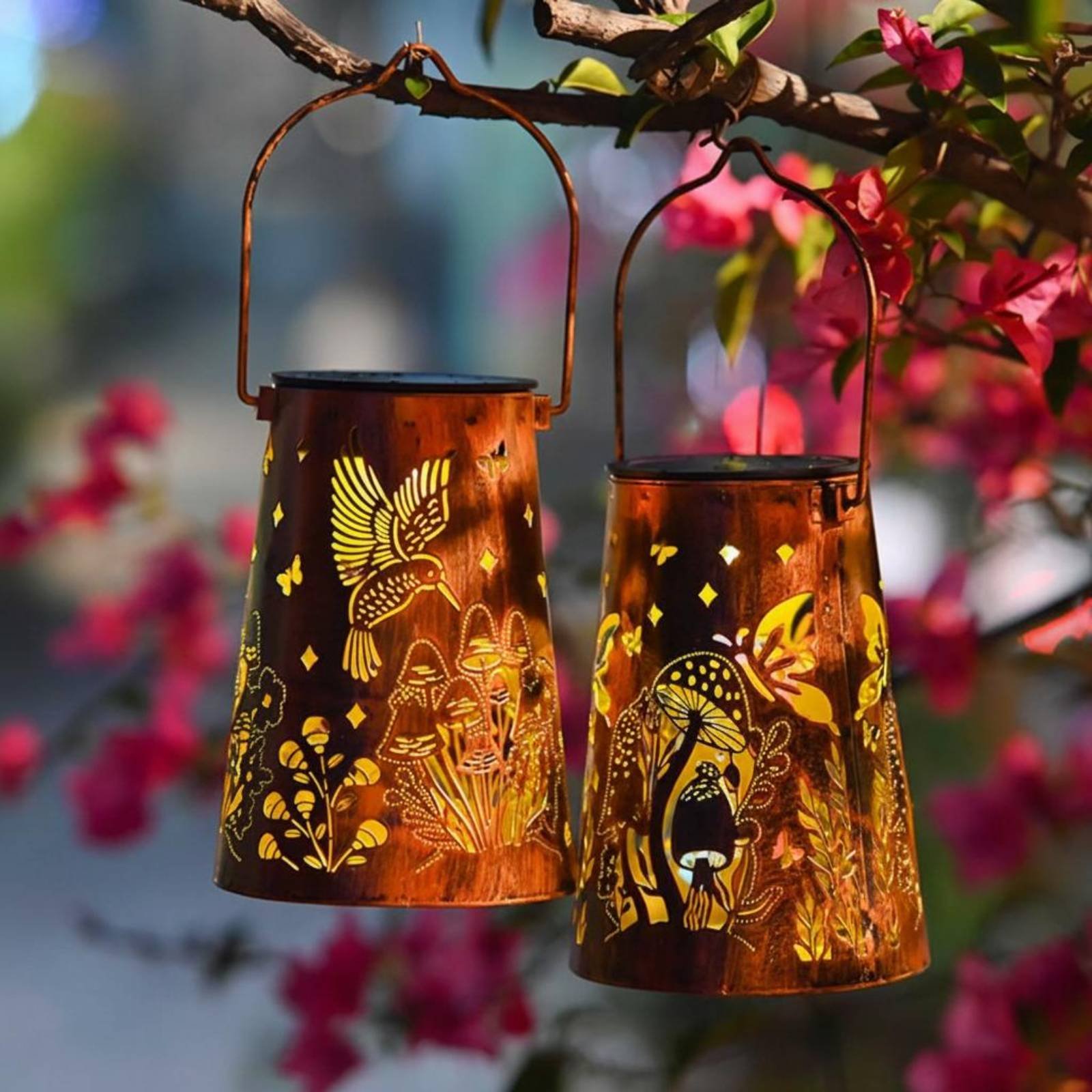 Çiçek Bahçesi Fener Desenli Ba - Solar Lantern Hanging incelemesi ve fiyatı