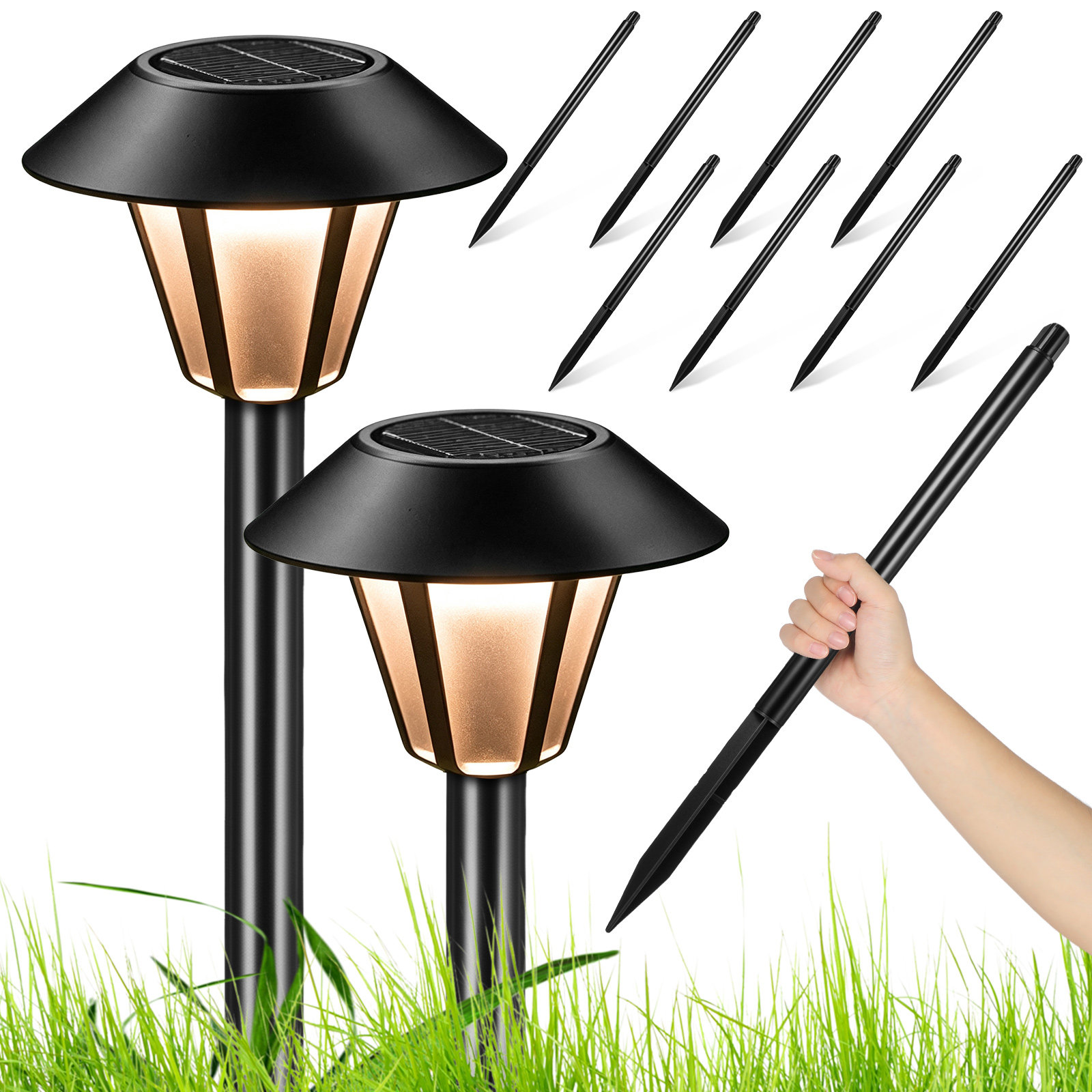 8'li Set Güneş Enerjili Bahçe  - Outdoor Lighting In Ground incelemesi ve fiyatı