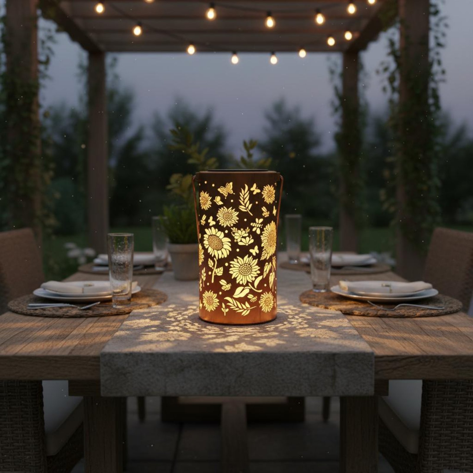 Renkli Güneş Işığıyla Çalışan  - Solar Lantern Hanging incelemesi ve fiyatı