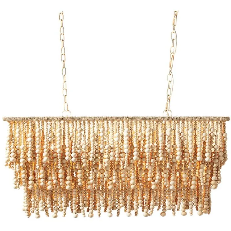 Bohem Tarzı Ahşap Boncuklu Avi - Outdoor Lighting Chandelier incelemesi ve fiyatı