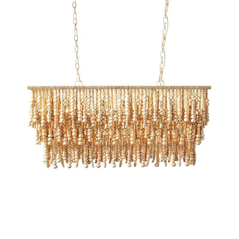 Bohem Tarzı Ahşap Boncuklu Avi - Outdoor Lighting Chandelier incelemesi ve fiyatı