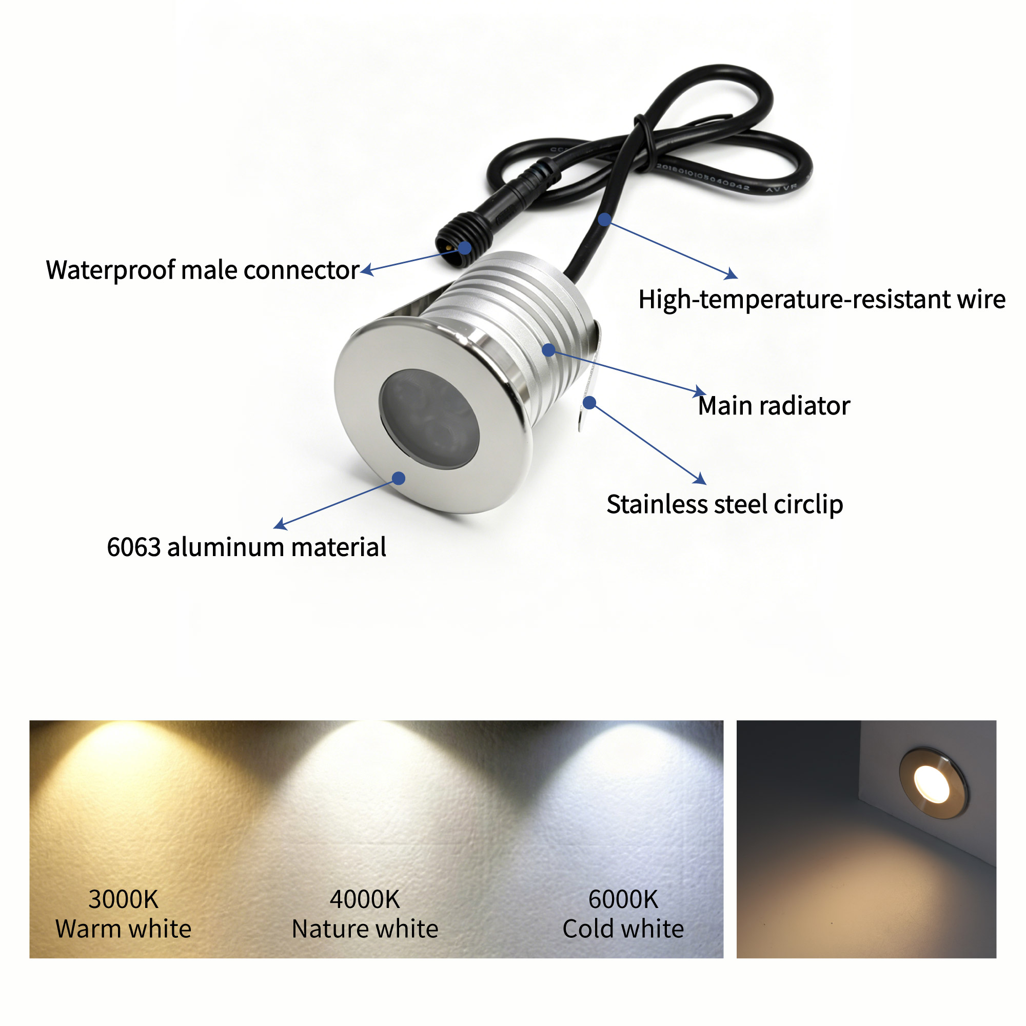 3W LED havuz ışığı sualtı lamb - Pond Light Submersible incelemesi ve fiyatı