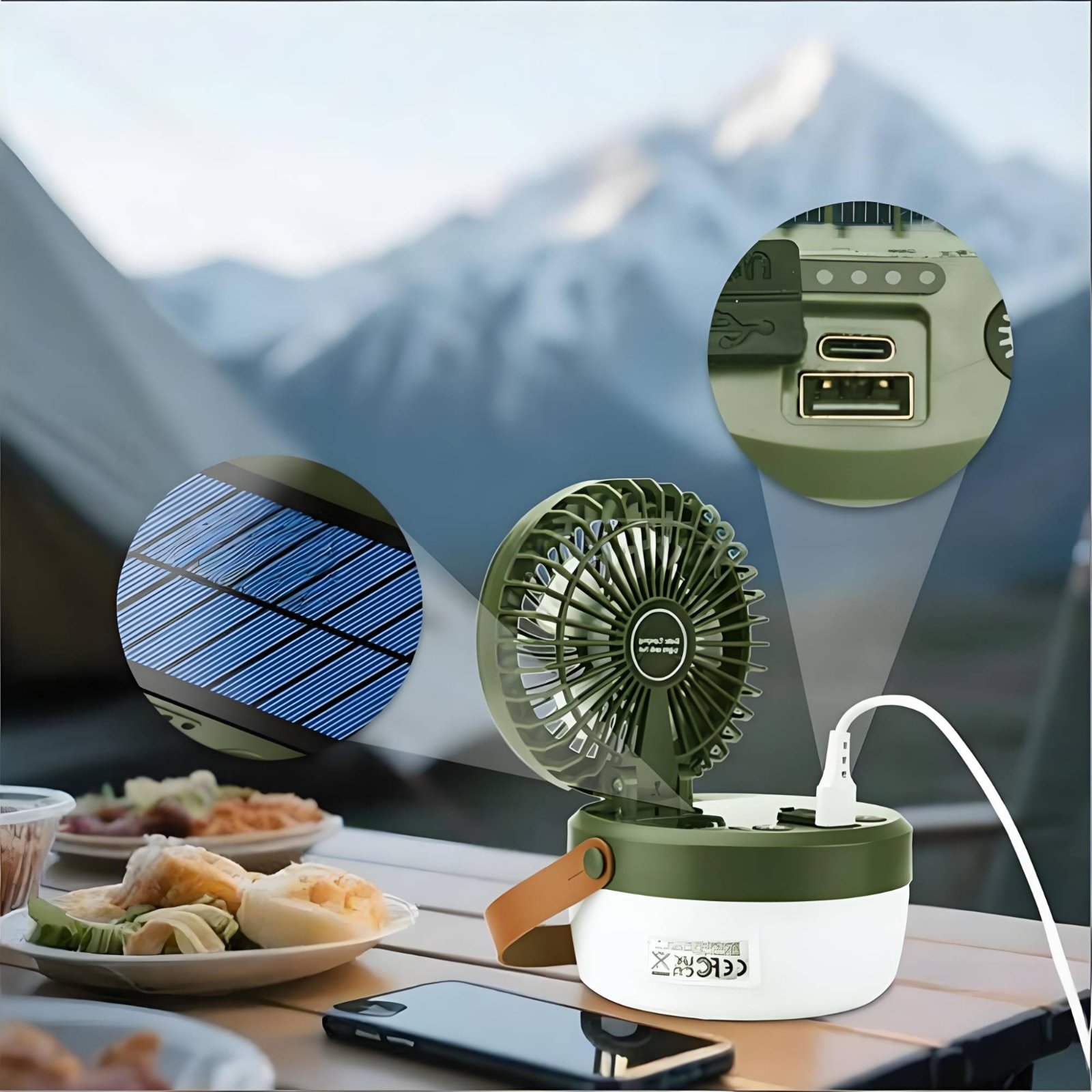 Güneş Enerjili Kamp Fanı Fener - Solar Lantern Hanging incelemesi ve fiyatı
