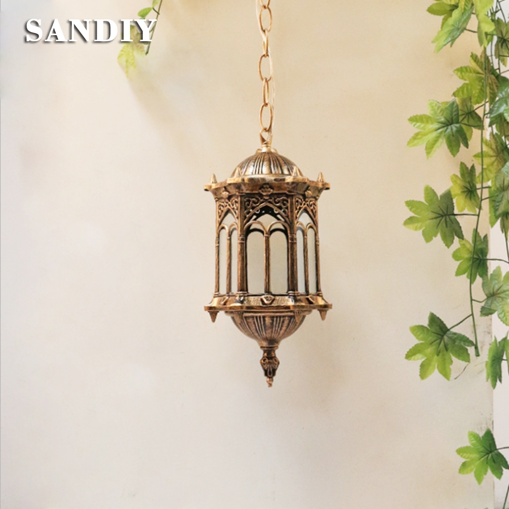 SANDIY Açık Sarkıt Retro Asın  - Outdoor Lighting Chandelier incelemesi ve fiyatı