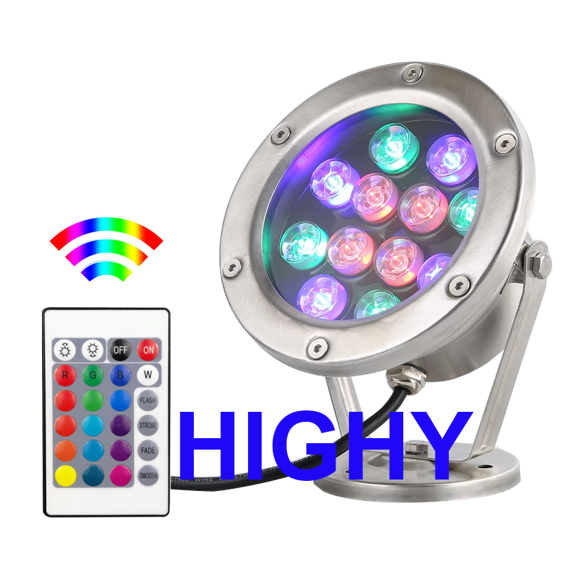 RGB Led sualtı 3W 9W 18W 27W i - Landscape Spike Light incelemesi ve fiyatı