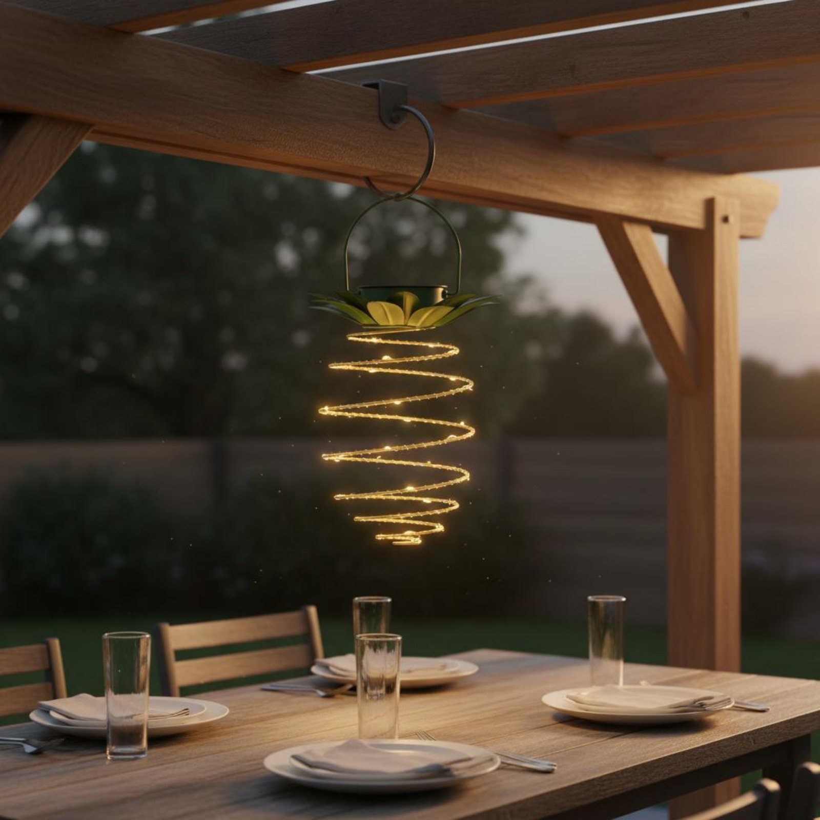2 adet güneş enerjili ananas l - Solar Lantern Hanging incelemesi ve fiyatı