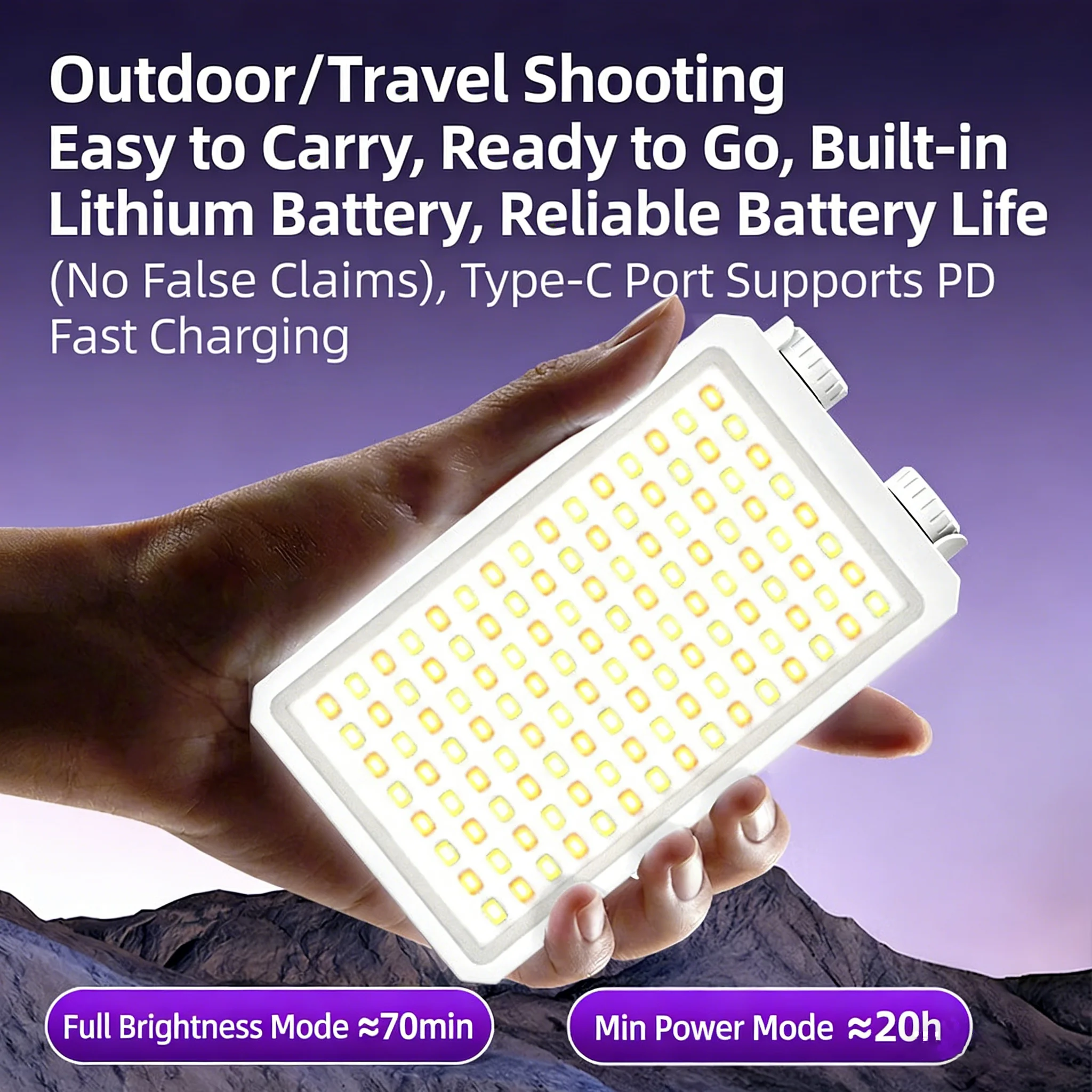 Taşınabilir Mini LED Cep Dolgu - Outdoor Lighting Video Shooting incelemesi ve fiyatı