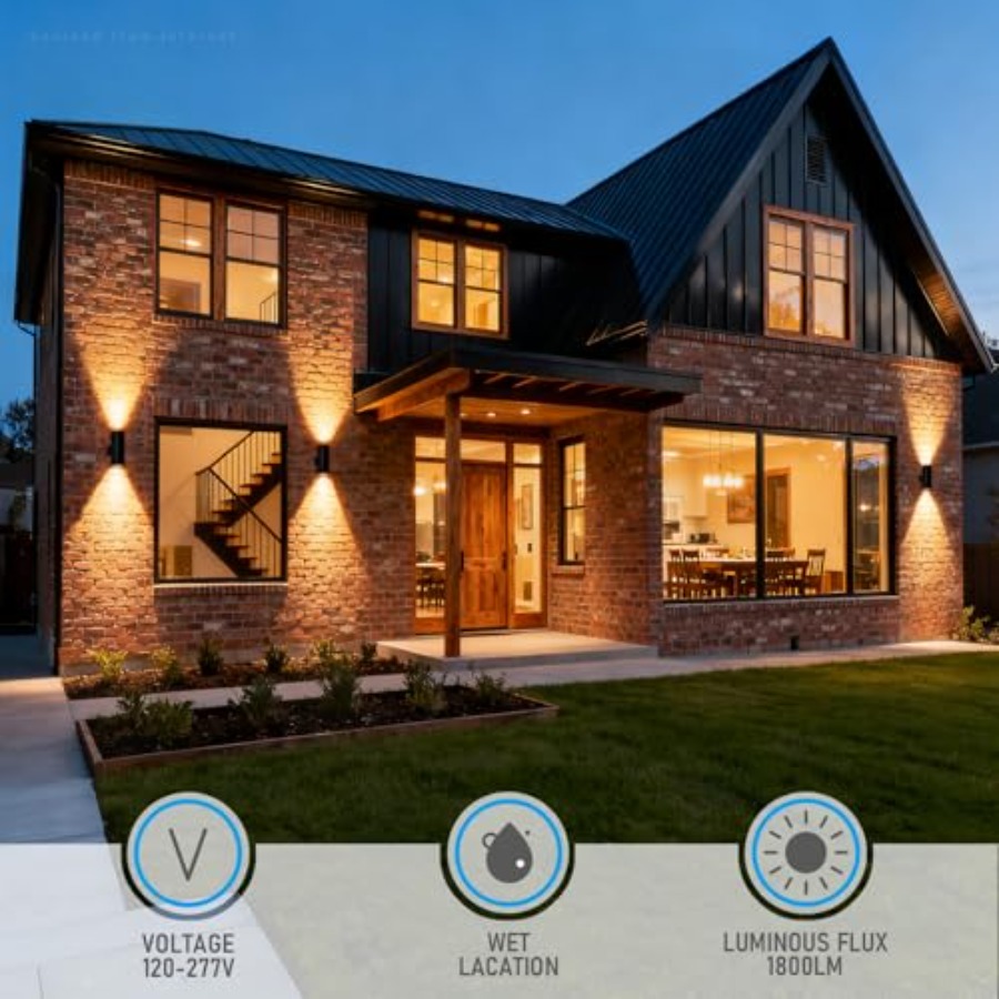 3000K LED Silindir Yukarı Aşağ - Outdoor Lighting Sconce incelemesi ve fiyatı