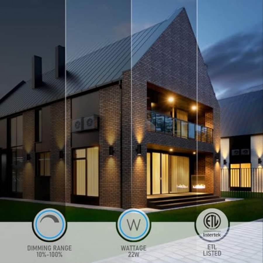 3000K LED Silindir Yukarı Aşağ - Outdoor Lighting Sconce incelemesi ve fiyatı
