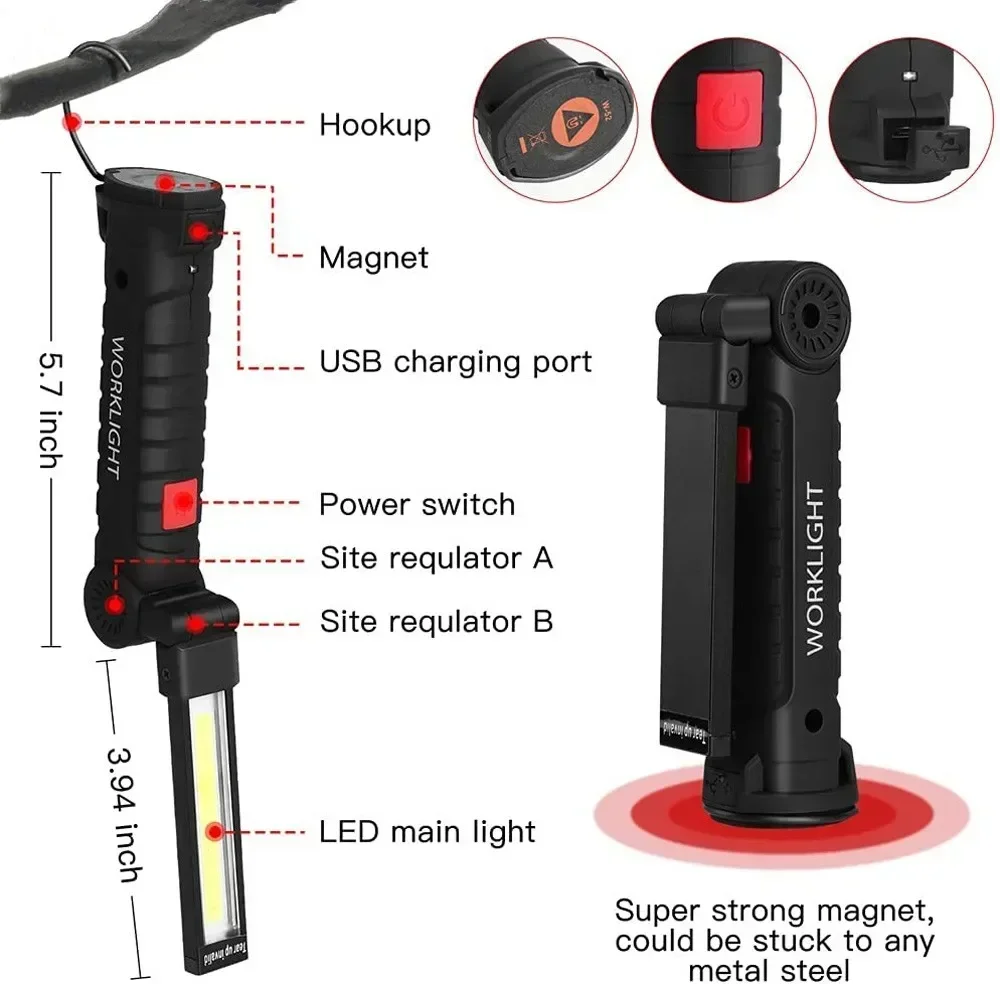 LED COB El Feneri USB Şarj Edi - Outdoor Lighting Lowes incelemesi ve fiyatı