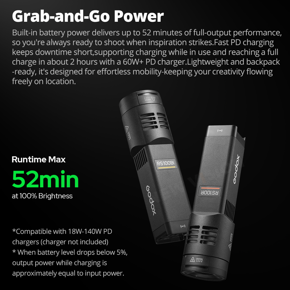 GODOX RS100Bi 28600Lux İki Ren - Outdoor Lighting Video Shooting incelemesi ve fiyatı