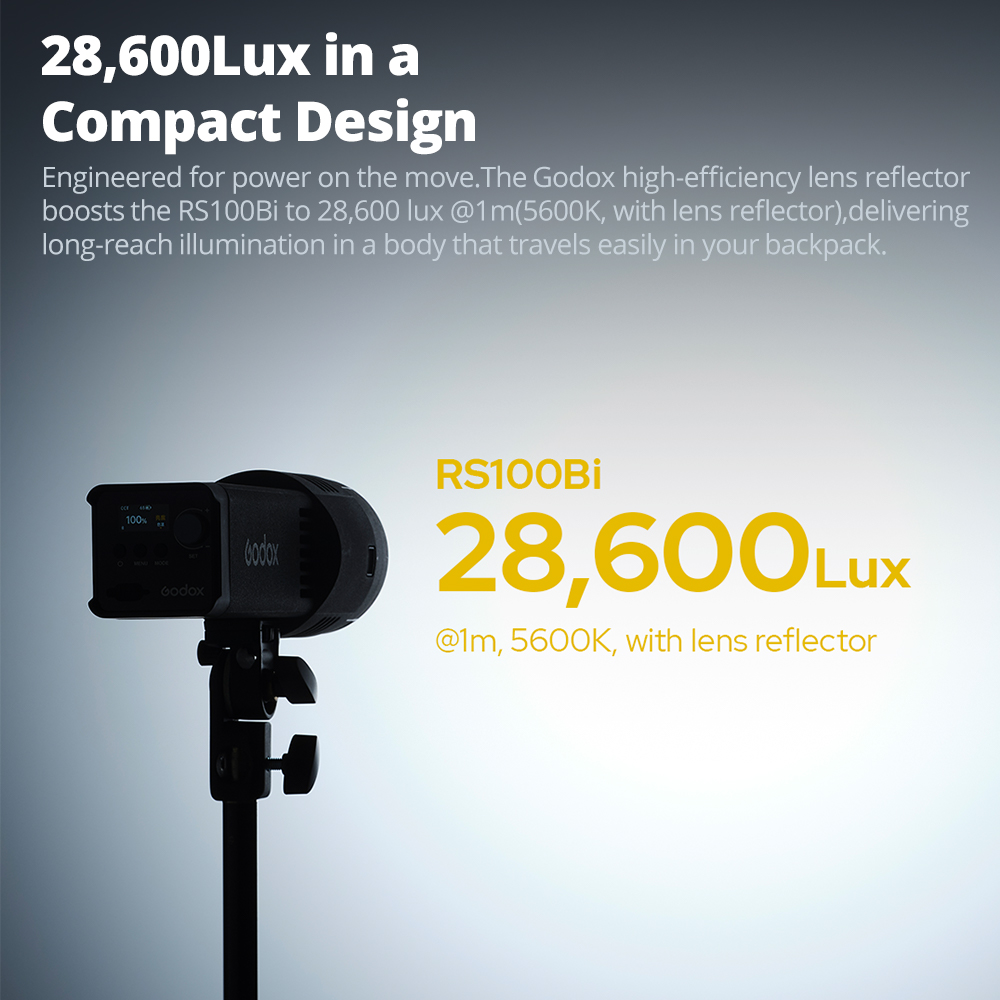 GODOX RS100Bi 28600Lux İki Ren - Outdoor Lighting Video Shooting incelemesi ve fiyatı